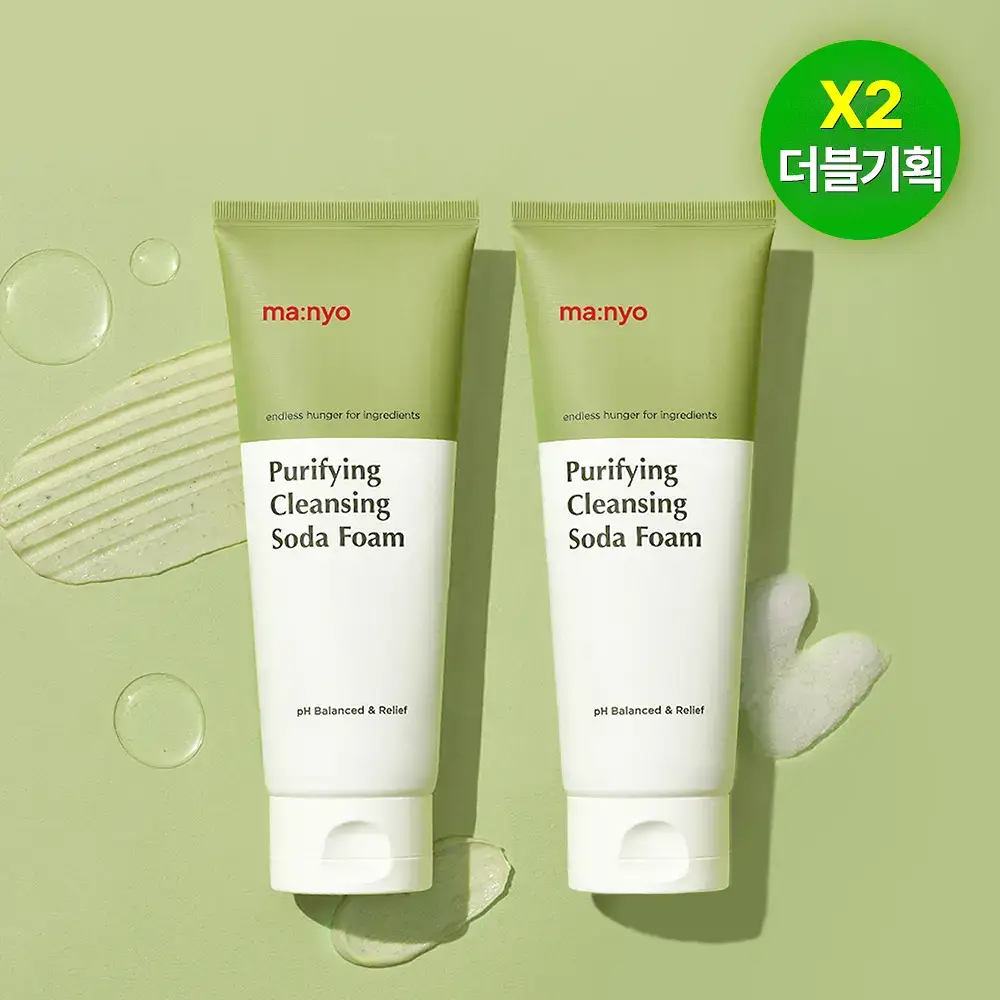 [아침세안] 마녀공장 약산성 퓨리파잉 소다폼 150ml X2 기획